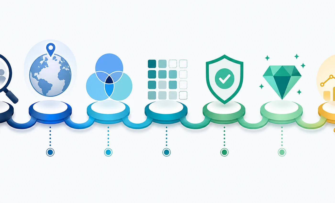 Seven-step workflow for competitor app keyword analysis